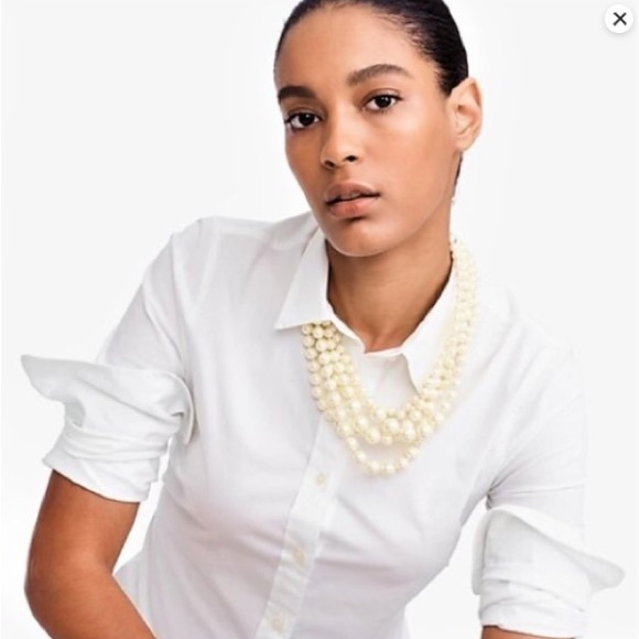 J. Crew 5-Strand Pearl Twisted Hammock Necklace - Picture 2 of 11